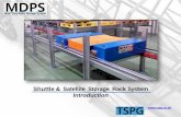 Shuttle & Satellite Storage Rack System · Shuttle Rack : Multi Deep Pallet Storage Rack system Application - Storage for mass quantity per each product Application - Least space