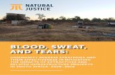 BLOOD, SWEAT, AND TEARS · 2019-02-14 · BLOOD, SWEAT, AND TEARS: COMMUNITY REDRESS STRATEGIES AND THEIR EFFECTIVENESS IN MITIGATING THE IMPACTS OF EXTRACTIVES AND RELATED INFRASTRUCTURE