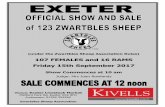 107 FEMALES and 16 RAMS Friday 15th September 2017 · 2017-09-04 · 2 ATALOGUE For the Zwartbles Sheep Association Official show and sale of 123 MV Accredited and Non MV Accredited