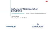 Enhanced Refrigeration Solutions - Enhanced Refrigeration Solutions . 3 . 2 1 . Compressor Protection and Diagnostics New Optimized Refrigeration Scroll Digital Compressor Capacity