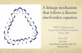 A linkage mechanism that follows a discrete sine-Gordon ...side13conference.net/presentations/ShizuoKaji.pdf · Interestingly, there seems to be no Kaleidocycle with less than three