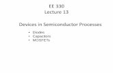 EE 330 Lecture 13 Devices in Semiconductor Processesclass.ece.iastate.edu/ee330/lectures/EE 330 Lect 13 Fall 2016.pdf · Example: Determine I OUT for the following circuit 10K 12V