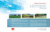 Landowner Information ... Hydropower: Landowner Information Pack Hydropower is the most ef¯¬¾cient of