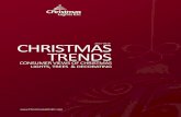 CHRISTMAS TRENDS · many people that white is the most selected option, but white/ clear Christmas lights and white-themed decor are popular choices. White is also the most selected