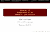 Chapter 15 Integrated Circuits - FKE · Speed (propagation delay) and power consumption are the two most important performance parameters of a digital IC. Speed-power product (SPP)
