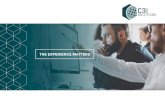 THE EXPERIENCE MATTERS...THE EXPERIENCE MATTERS C3i Solutions is a business process outsourcer specializing in global, high-touch consumer, patient and end user engagement.