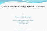 Hybrid Renewable Energy Systems: A Review€¦ · A summary on the recent developments of hybrid renewable energy systems (HRES) with specific reference to solar photovoltaic and