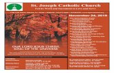St. Joseph Catholic Church · 11/24/2019  · our YouTube channel - "St. Joseph Catholic Church, Marion". Emmanueal coming to save us from darkness, Young Adult Adoration – St.