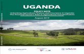 Public Disclosure Authorized UGANDAdocuments.worldbank.org/curated/en/... · The National Development Plan II (NDP II) recognizes the agriculture sector as the backbone of Uganda's