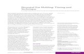 Neonatal Ear Molding: Timing and TechniqueNeonatal Ear Molding: Timing and Technique Erin Elizabeth Anstadt, BA,a Dana Nicole Johns, MD,b Alvin Chi-Ming Kwok, MD,b Faizi Siddiqi, MD,b