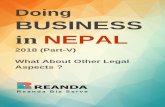Doing BUSINESS - Biz Servebizserve.com.np/wp-content/uploads/2017/12/DBIN-Part-5.pdf · Doing Business in Nepal Disclaimer The information is intended only as a general guide and