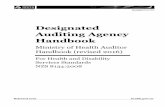 Designated Auditing Agency Handbook - NZACA · This version of the Designated Auditing Agency Handbook replaces all prior versions. This ... 5. IAF MD5: 2013 – International Accreditation