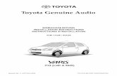 Toyota Genuine Audio - Toyota-Tech.eu11BFF318-150E-413A-8A45-FB497… · Combination Head unit Add on units Neccessary parts Cassette Deck CD-Deck CD-changer In dash CD-Changer MD-Changer