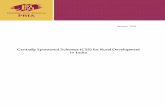 Centrally Sponsored Schemes (CSS) for Rural Development in ... · 2 Participatory Research In Asia Centrally Sponsored Schemes (CSS) for Rural Development in India This is the consolidated