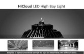 HiCloud LED High Bay Light - Amazon Web Servicesh24-files.s3. · PDF file HiCloud LED High Bay Light. Meanwell 50000 hrs High Bay Driver 7.6x105mm2 face special design heat sink Nichia