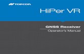 HiPer VR Operator's Manual - Synergy Positioning · v . Preface. Thank you for purchasing this Topcon product. The materials available in this Manual (the “Manual”) have been