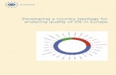 Developing a country typology for analysing quality of ... Developing a country typology for analysing quality of life in Europe With a view to developing a system that can be updated