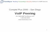 Comptel Plus 2006 – San Diego VoIP Peering“SIP-IX Generic.ppt” description of NeuStar VoIP peering service by Richard Shockey - richard.shockey@neustar.biz Title VoIP Interconnect