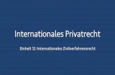 Internationales Privatrecht...Martin Fries 3 Prüfungsschema • Internationales Zivilverfahrensrecht o Internationale Zuständigkeit o Nationale Zuständigkeit • Internationales