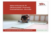 Warmboard-R (Remodel Panel) Installation Guideastelier.com/silvergate/manuals/WB-R_install_guide_Sept1-11.pdf · Warmboard-R. Inspect for squeaks and refasten to joists if necessary.