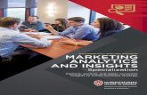 Marketing Analytics and Insights Quick Guide...ranked MBA with a general management core. Leverage marketing analytics and insights to shape business strategy for bottom-line results—a