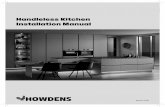Handleless Kitchen Installation Manual · 2020-02-26 · Kitchen installation manual Cabinet preparation and installation for handleless ranges is the same as in a normal kitchen.
