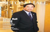 ETON HALL · SETON HALL Summer 2017 Vol. 27 Issue 3 Seton Hall ... 14 Roaming the Hall New research by Sona Patel could lead to a simple voice test that detects Parkinson’s disease.