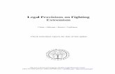 Legal Provisions on Fighting Extremism · 2016-01-11 · Legal Provisions on Fighting Extremism: People’s Republic of China . criminal detention,public surveillance or deprivation