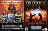 Star Wars: Episode III - Revenge of the Sith - Sony ... · Star WarsE' Episode Ill Revenge of the Sith" uses an Autosave feature to save game progress at the end of each mission.