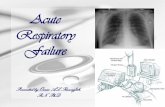 Acute Respiratory Failure - جامعة آل البيت · • Acute Respiratory Failure may caused by pulmonary or non-pulmonary conditions: ... the difference between alveolar and