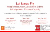 Let Icarus Fly - California State University · Let Icarus Fly Multiple Measures in Assessment and the Reimagination of Student Capacity. California State University Graduation Initiative