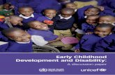 Early Childhood Development and Disability · 3. Early childhood development and disability 11 What factors affect child development? 13 Why support the development of children with