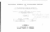 NATIONAL BUREAU OF STANDARDS REPORT · NATIONAL BUREAU OF STANDARDS REPORTS are usually preliminary or progress accounting documents intended for use within ine Government. Before