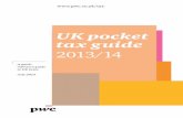 UK Pocket Tax Guide 2013/14 - PwC UK blogsPwC i UK pocket tax guide 2013/14 A quick–reference guide to UK tax rates, allowances and key rules for individuals, companies and other