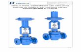 INSTALLATION, MAINTENANCE AND OPERATION MANUAL OF …€¦ · b. Any flange or valve protectors should be left fitted until immediately prior to installation in the pipework. c. If