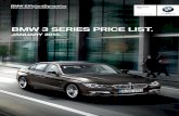 BMW 3 SERIES PRICE LIST. - BMW Clearwater Onlinebmw-clearwateronline.co.za/assets/f30_3_series_sedan_pricelist.pdf · BMW 3 SERIES SEDAN PRICE LIST. JANUARY 2015. CO2 Tax including