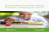 Alberta Agriculture and Food Products and Services Export ......ii Alberta Agriculture and Food Products and Services Export Catalogue Alberta, Canada The province of Alberta is located