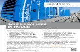 SALES ENGINEER IN-HOUSE - Robatherm · SALES ENGINEER IN-HOUSE QUALIFICATIONS • Bachelor‘s Degree in Mechanical or Electrical Engineering or any related field • Preferably experience