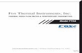 Fox Thermal Instruments, Inc. · PDF file 2014-03-25 · FOX IS ISO 9001 CERTIFIED Fox FT2A Manuals: • Fox FT2A Modbus / BACnet MS/TP Manual • Fox FT2A Profibus, DeviceNet, Ethernet