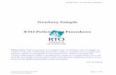 Newbery Sample RTO Policies and Procedures · RTO Policies and Procedures is used as the recommended management system by any independent m consultants who refer their clients to