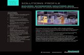 SOLUTIONS PROFILE...BACNet, N2, ArcNet, FESFrick, PROFIBUS, LonWorks, Trane, McQuay, York, HART, OPC and many more • Seamless integration into MES by FactoryTalk® technology •
