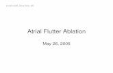 Atrial Flutter Ablation - Dr. Stultzdrstultz.com/Presentations/2005 05 26 Atrial Flutter Ablation.pdf · In this form of atypical flutter, atrial activation is the exact opposite