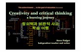 Creativity and Critical Thinking - Creative Openings Resources... · 1. Working definitions of Creativity and Critical Thinking. 2. Implications for the teacher in training. 3. How
