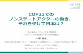 COP23での ノンステートアクターの動き、 それを受けて日本は？ · 2017-12-01 · cop23. での ノンステートアクターの動き、 それを受けて日本は？
