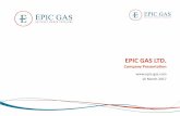 EPIC GAS LTD.€¦ · • LPG seaborne exports are expected to grow from 63.5 million tons in 2013, to over 94 million tons in 2018, a CAGR of over 8% • Regional trade of LPG benefitting