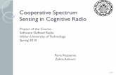 Cooperative Spectrum Sensing in Cognitive Radio...Cooperative Spectrum Sensing in Cognitive Radio Project of the Course : Software Defined Radio Isfahan University of Technology Spring
