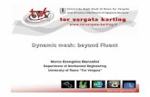 Dynamic mesh: beyond Fluent - Tor Vergata Kartingtorvergata-karting.it/...mesh_2007_Biancolini.pdf · Dynamic mesh: beyond FluentDynamic mesh: beyond Fluent Marco Evangelos Biancolini
