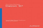 Dominique Morisseau Detroit ‘67 - Juilliard SchoolProduction Stage Manager: Iván Dario Cano Detroit ’67 is presented by special arrangement with Samuel French, Inc. Detroit ’67