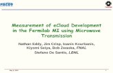 Measurement of eCloud Development in the …...May 6, 2009 1 Measurement of eCloud Development in the Fermilab MI using Microwave Transmission Nathan Eddy, Jim Crisp, Ioanis Kourbanis,