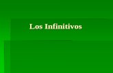 Los Infinitivos · 2019-08-25 · to live (vivir) to run (correr) infinitives Infinitives in Spanish have only 3 endings! -ar (ex: hablar) -er (ex: comer) -ir (ex: vivir) Infinitives